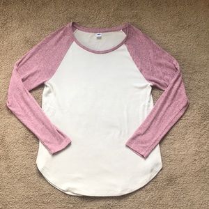 Soft long-sleeve baseball shirt